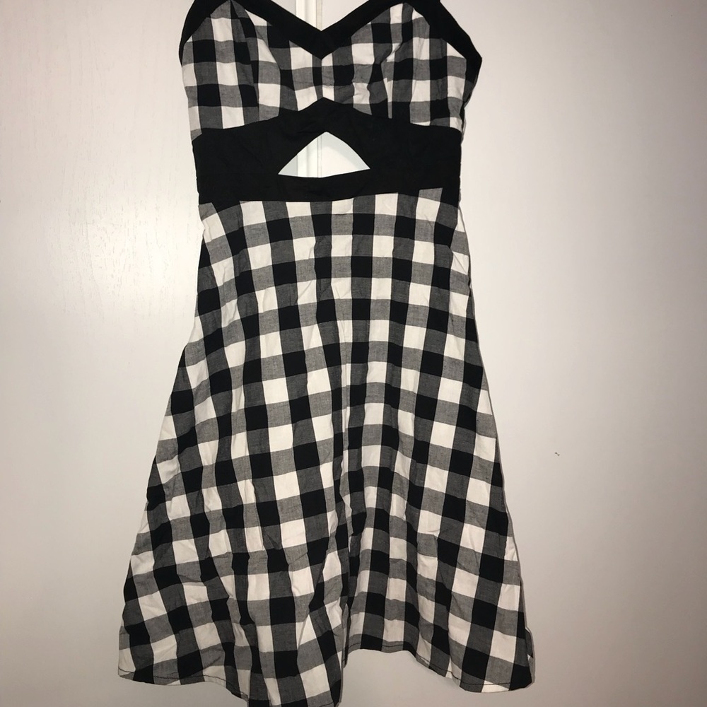 Black and white Checkered dress